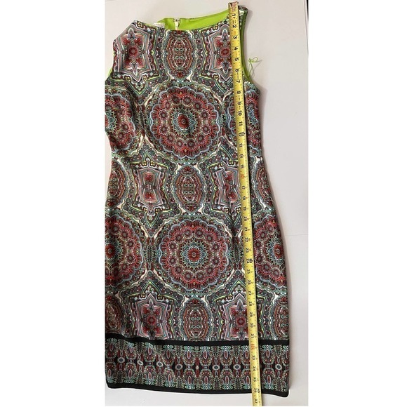 London Times Floral Sleeveless Sheath Dress Size 4 - Picture 9 of 9